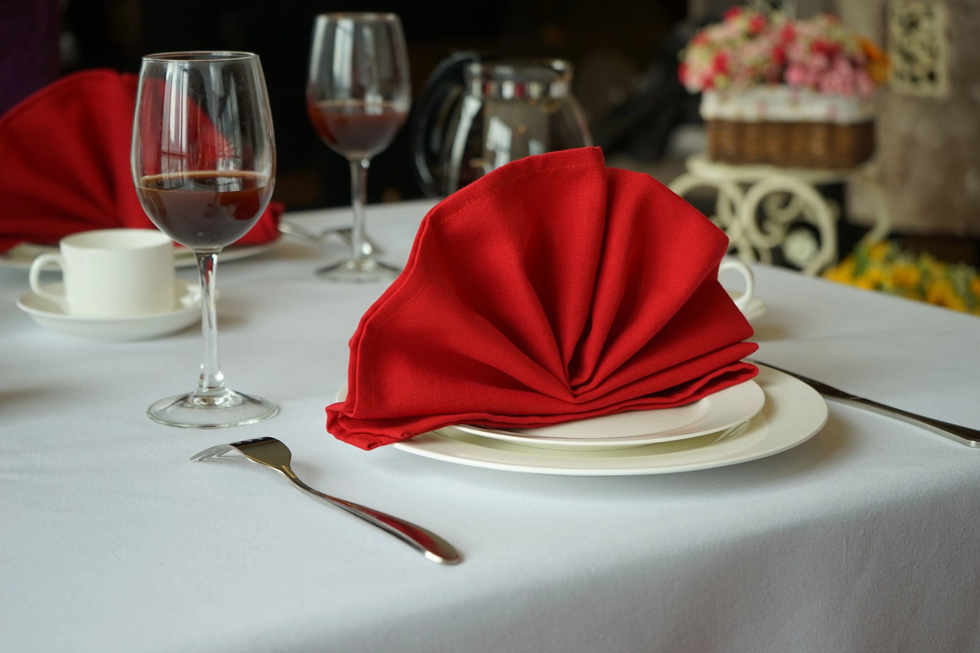 Multicolor 12sx12s Spun Polyester Dinner Napkin Feel Like Cotton Restaurant Tablecloths MJS Table Napkin