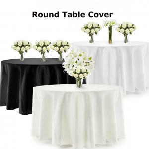 Wholesale 100% polyester banquet table cloths round tablecloth for events